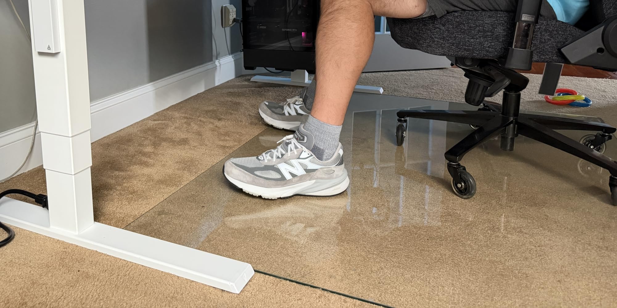 Tempered Glass Chair Mat 48