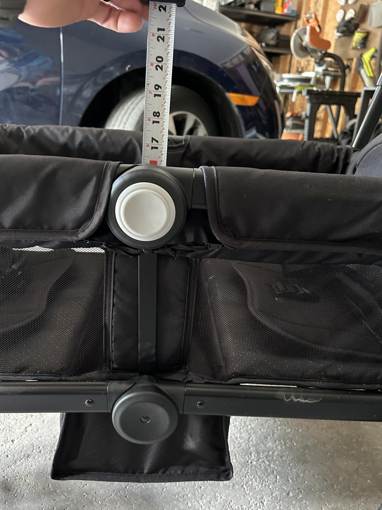 ELEMARA Foldable Wagon Stroller, Stroller Wagon for 2 Kids, Premium All Terrain Wagon for Kids with Removable Canopy, Adjustable Push/Pull Handle, Harnesses, Large Storage Bag, Black customer photo 1