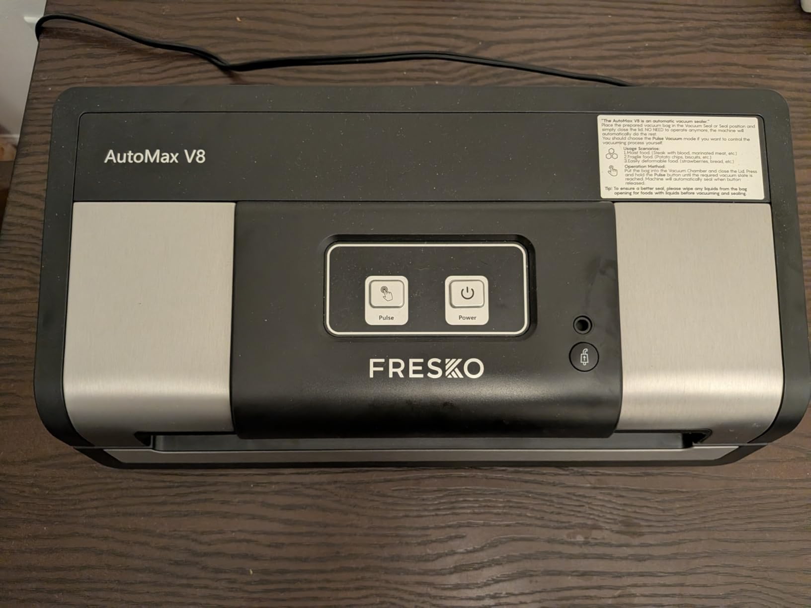 FRESKO Automatic 95Kpa Food Vacuum Sealer Machine, Auto Dry-Wet Detection customer photo 1