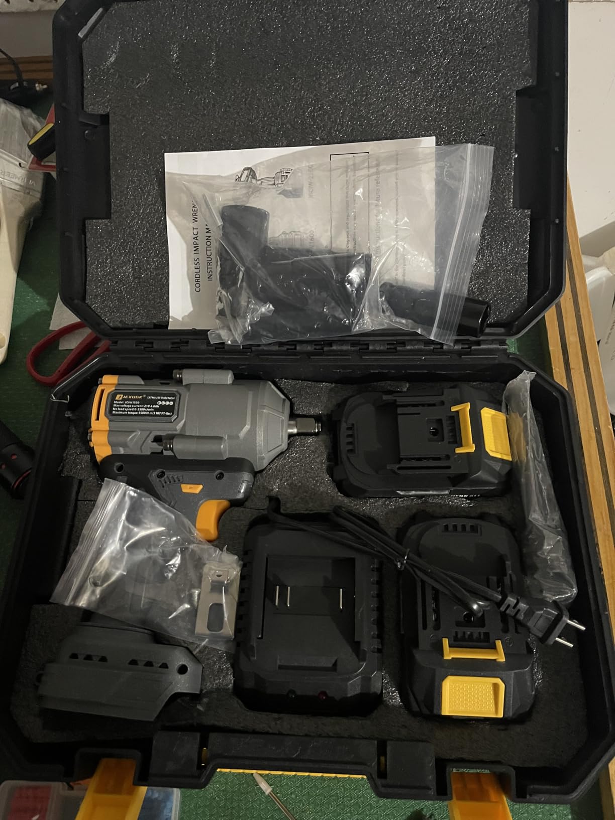 JEXUGK Cordless Impact Gun, 1/2