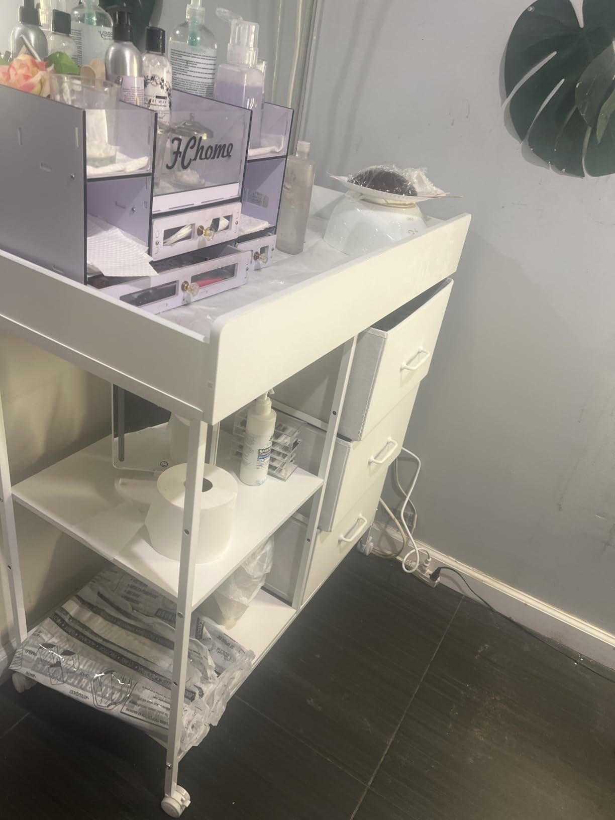 Yetom Changing Table, 3 Drawers&2 Shelves, Changing Table Dresser, White customer photo 1