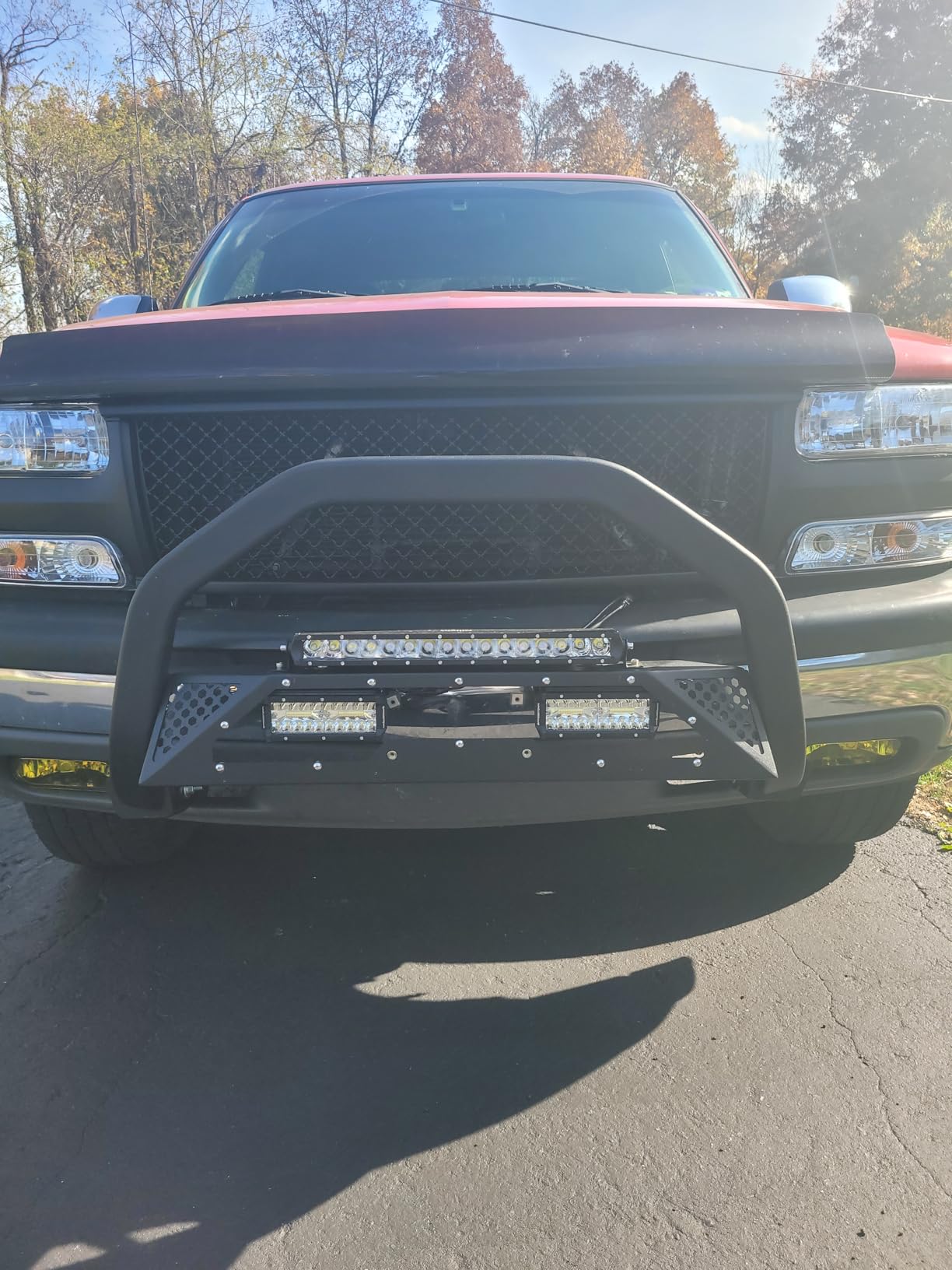 Nilight Bull Bar with LED Light Bar for Ford Ranger 2019-2023 | Includes License Plate Hole Brush Guard, Front Bumper Push Bar w/Grille Skid Plate Light Mount customer photo 1