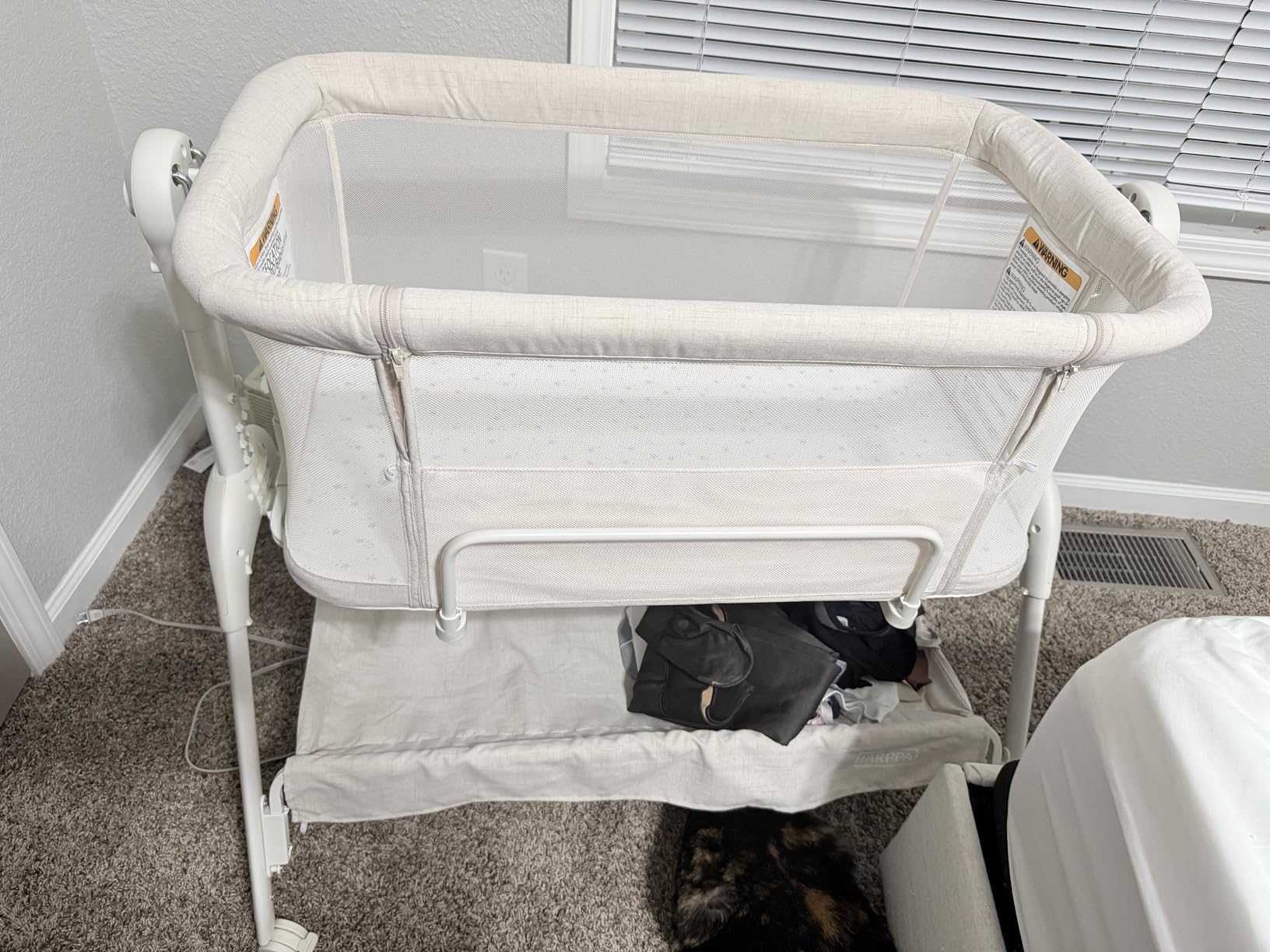 HARPPA Cuddly Sway Baby Bassinet Bedside Sleeper, 3 in 1 Rocking Bassinet customer photo 2
