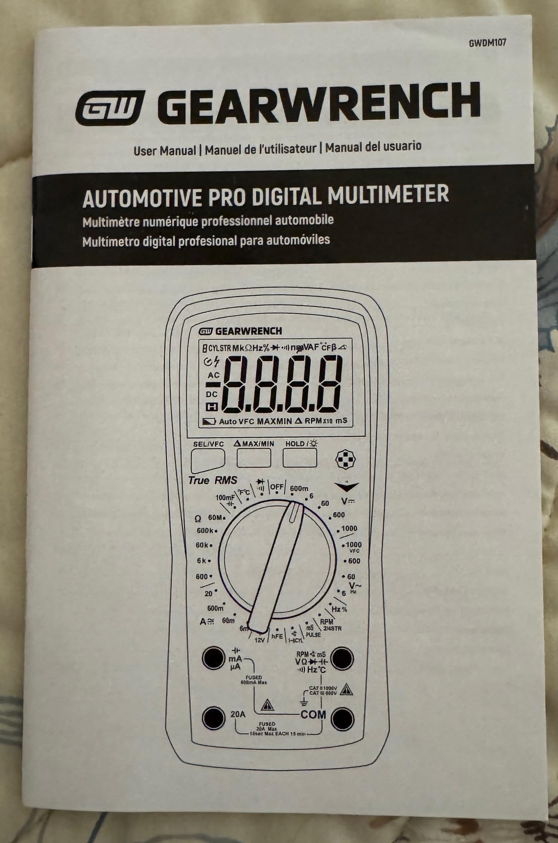 GEARWRENCH Automotive Pro Digital Multimeter | GWDM107 customer photo 1