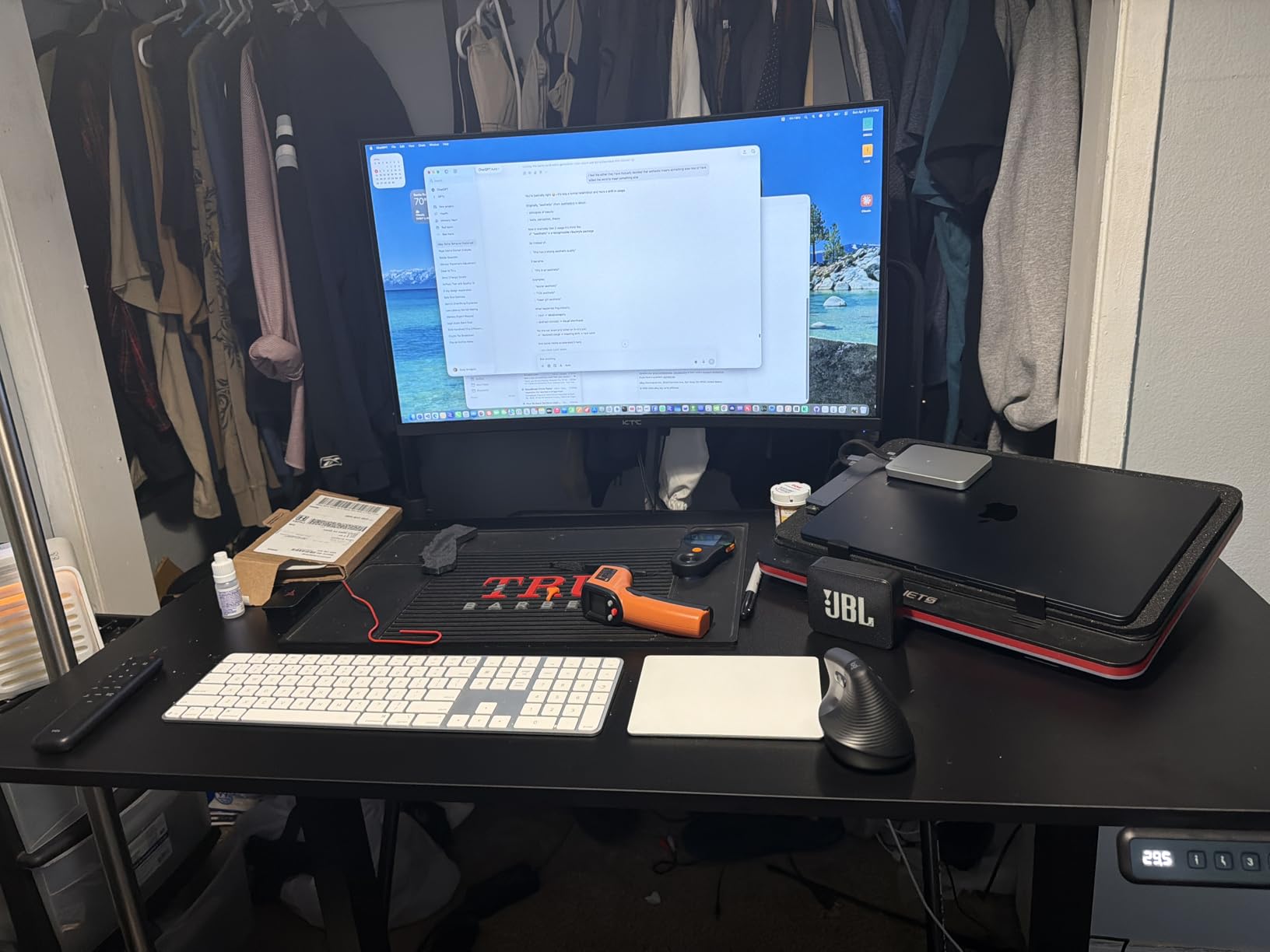 SANODESK 71x32'' Large Electric Computer Height Adjustable Standing Desk customer photo 1