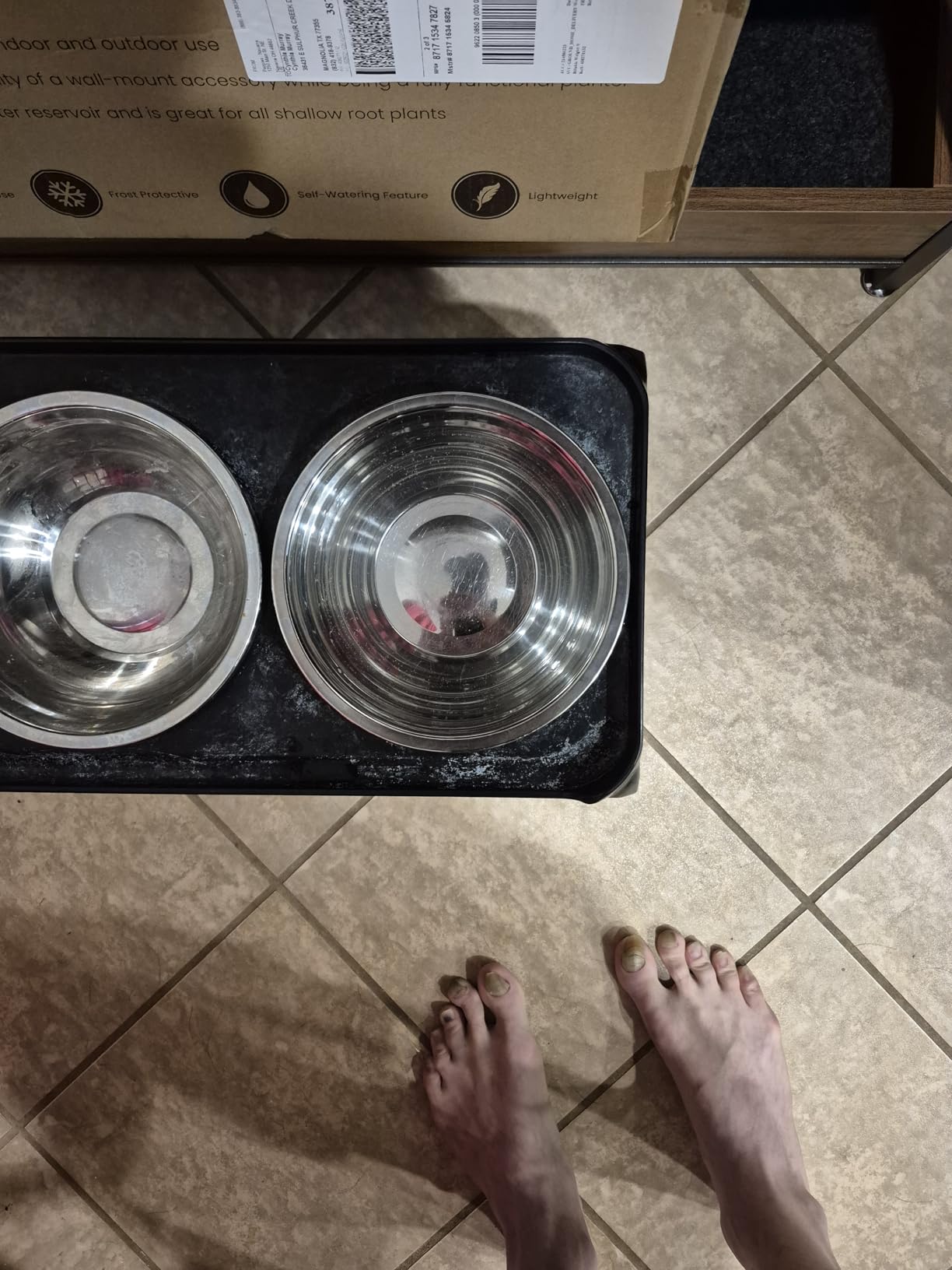 Elevated Dog Bowls for Large Dogs 5 Adjustable Heights 7.5