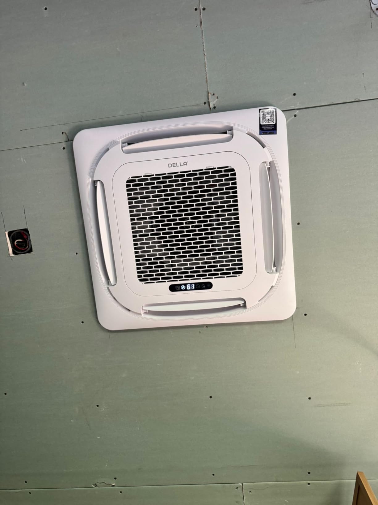 DELLA 18,000 BTU Ceiling Cassette Mini Split AC,20.5 SEER2,Ultra Heat -13℉,Energy Star 8-way 360° Airflow,Alexa Control,Ductless Inverter System Pre-Charged Heat Pump,230V,Covers 1000 Sq. Ft,16ft Kit customer photo 2