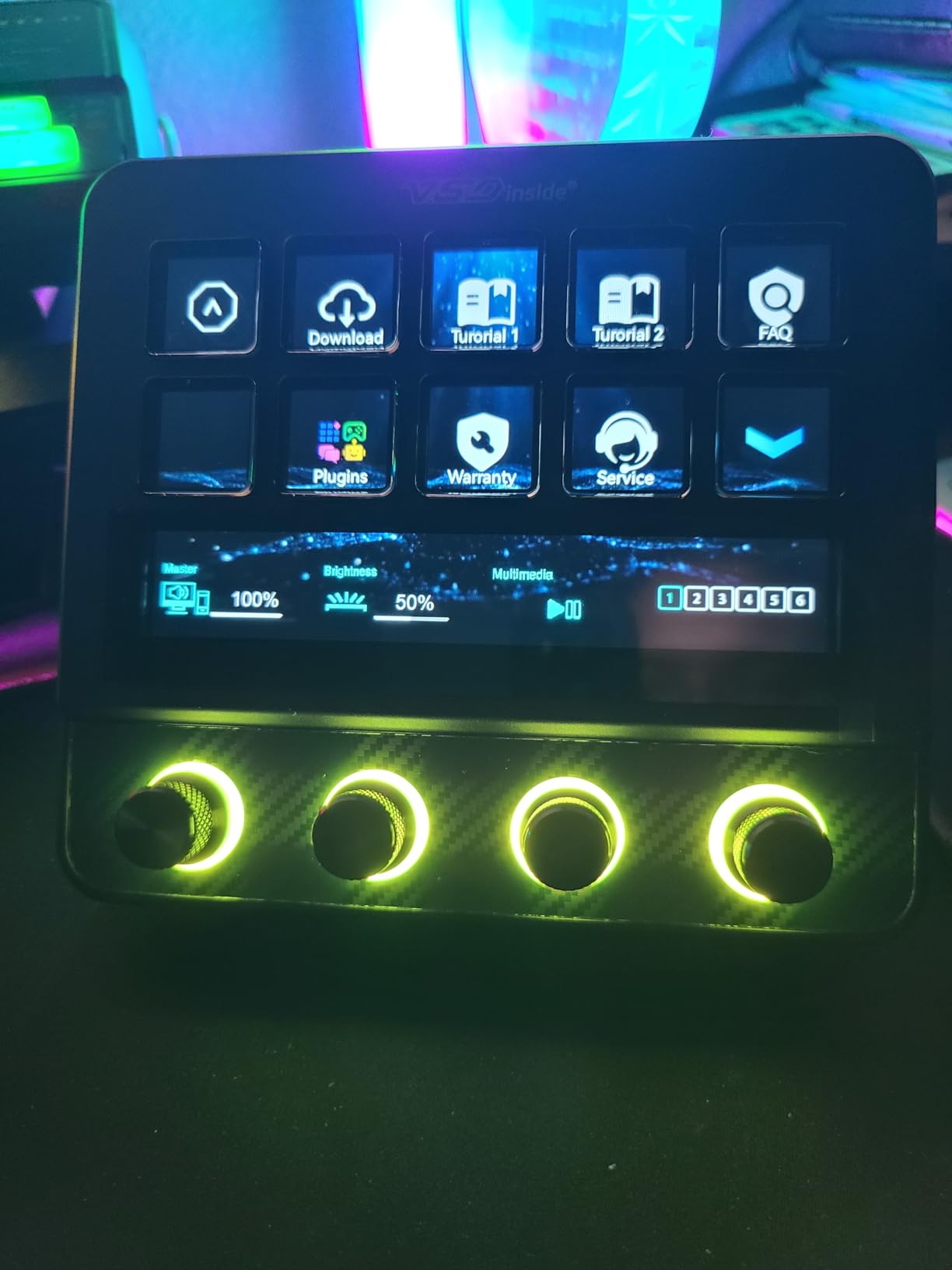 VSD N4 Pro Stream Controller Streaming Deck, Audio and Studio Controller customer photo 1