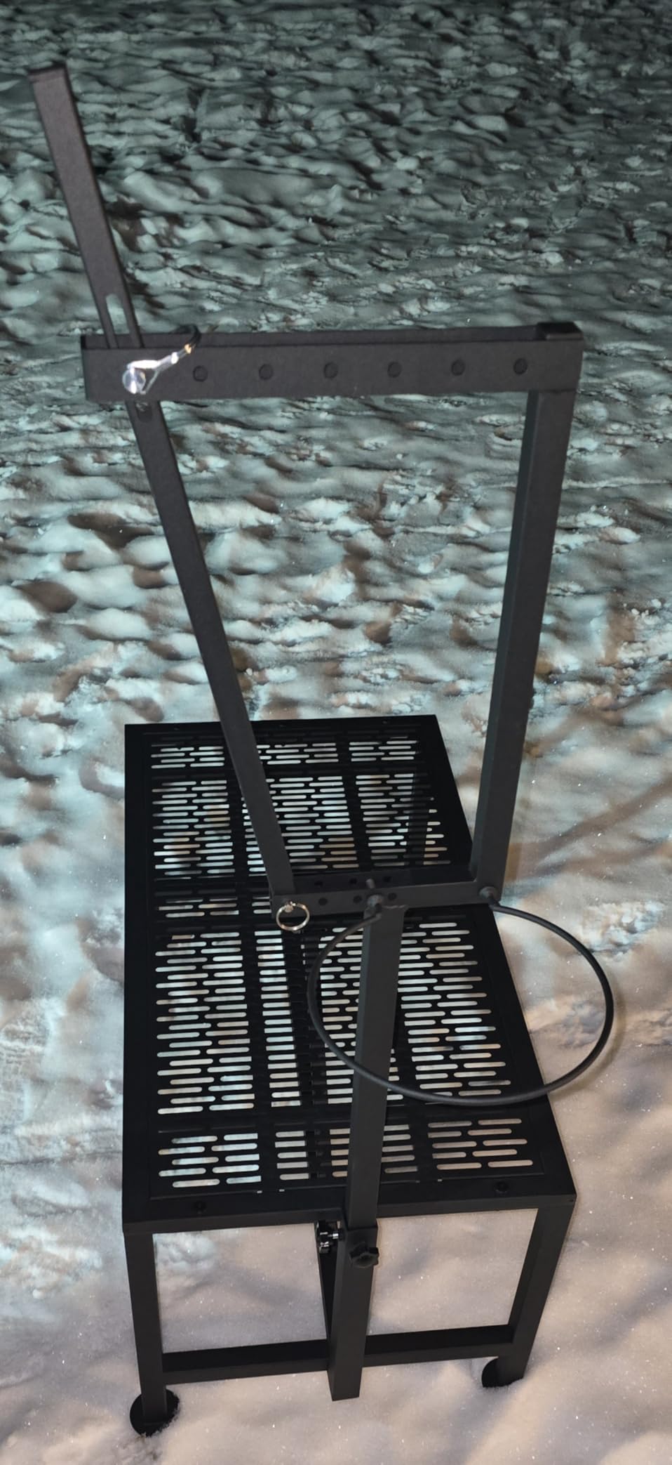 Upgrade Goat Milk Stand with Feed Bin, 600lbs Goat Stand for Grooming & Hoof Trimming, 1mm Thick Platform & Anti-Slip Design, Goat Grooming Stand with Firm Head Lock and Adjustable Head customer photo 2