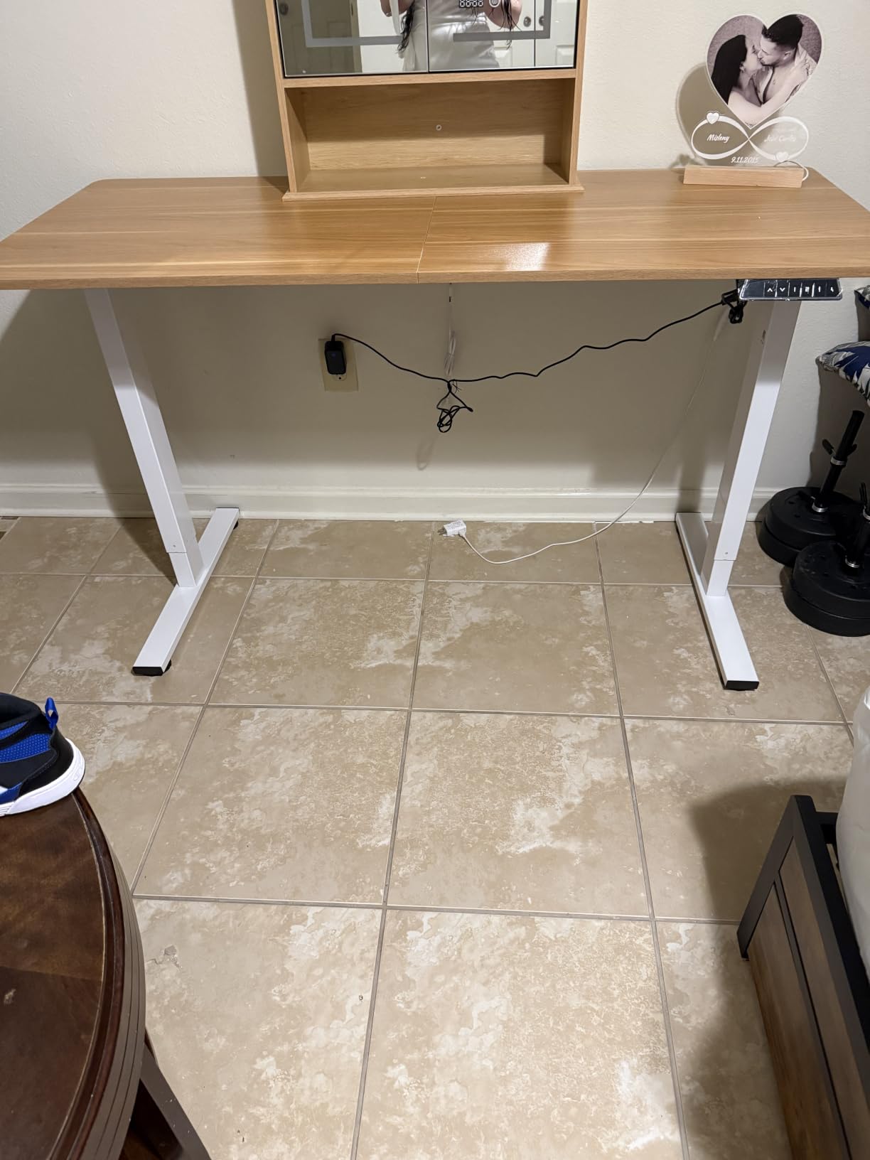 79''x31''Dual Motor Adjustable Large Standing Desk for Home Office customer photo 2