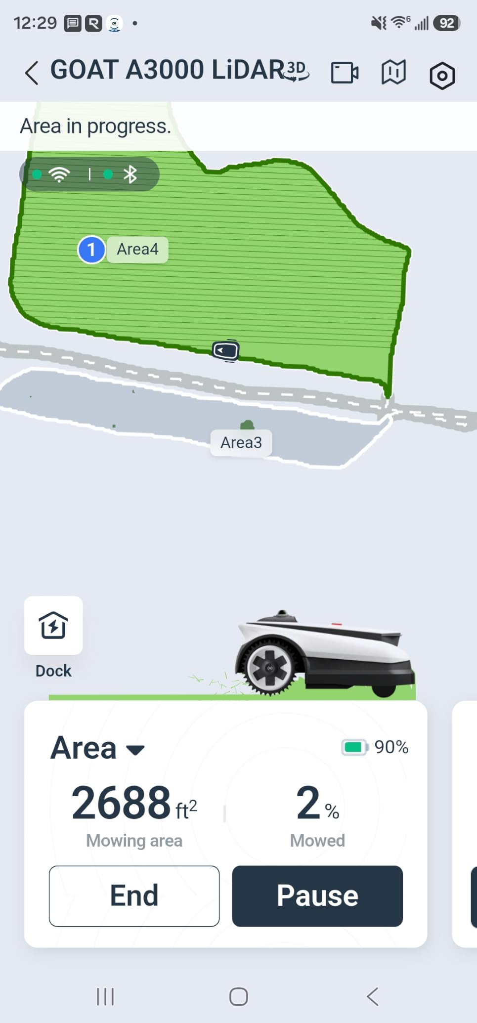 ECOVACS Goat A3000 LiDAR PRO Robotic Lawn Mower, Dual LiDAR Navigation customer photo 1