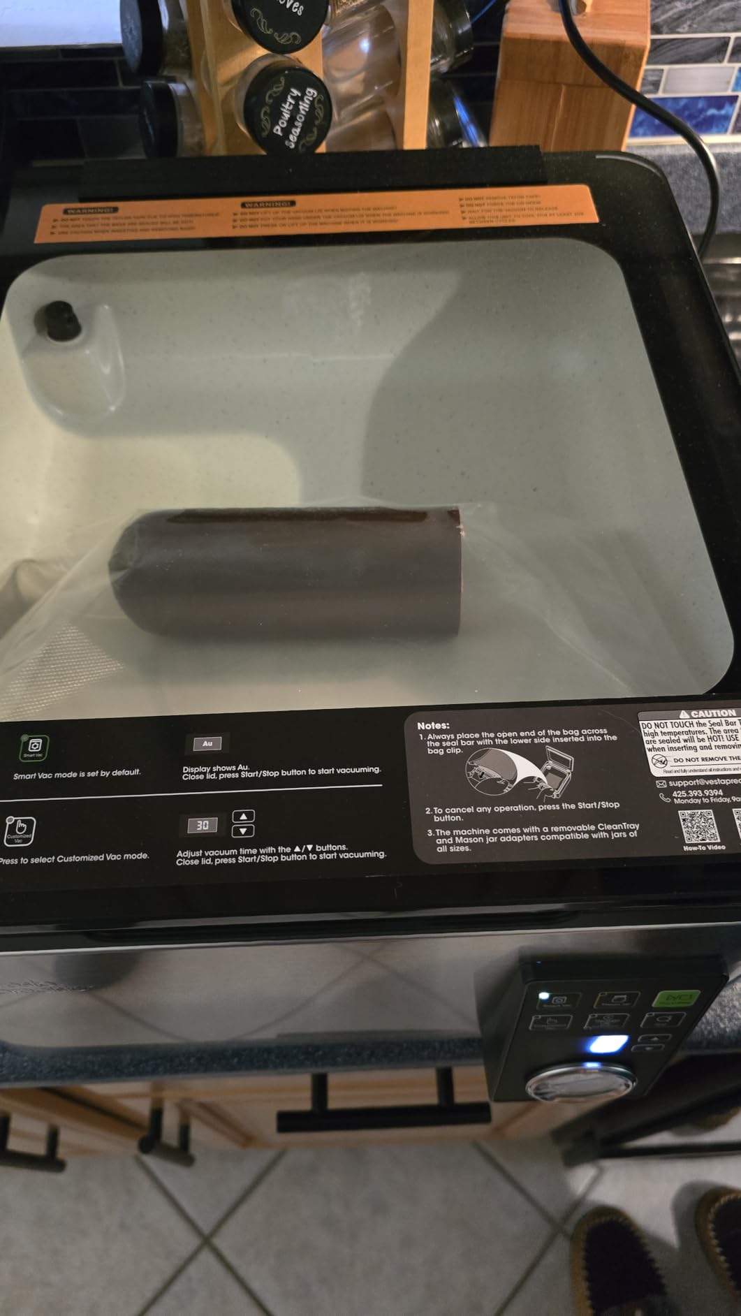 Vesta Precision 12” Chamber Vacuum Sealer, 5.6Qt chamber, Auto Vacuum Time customer photo 2