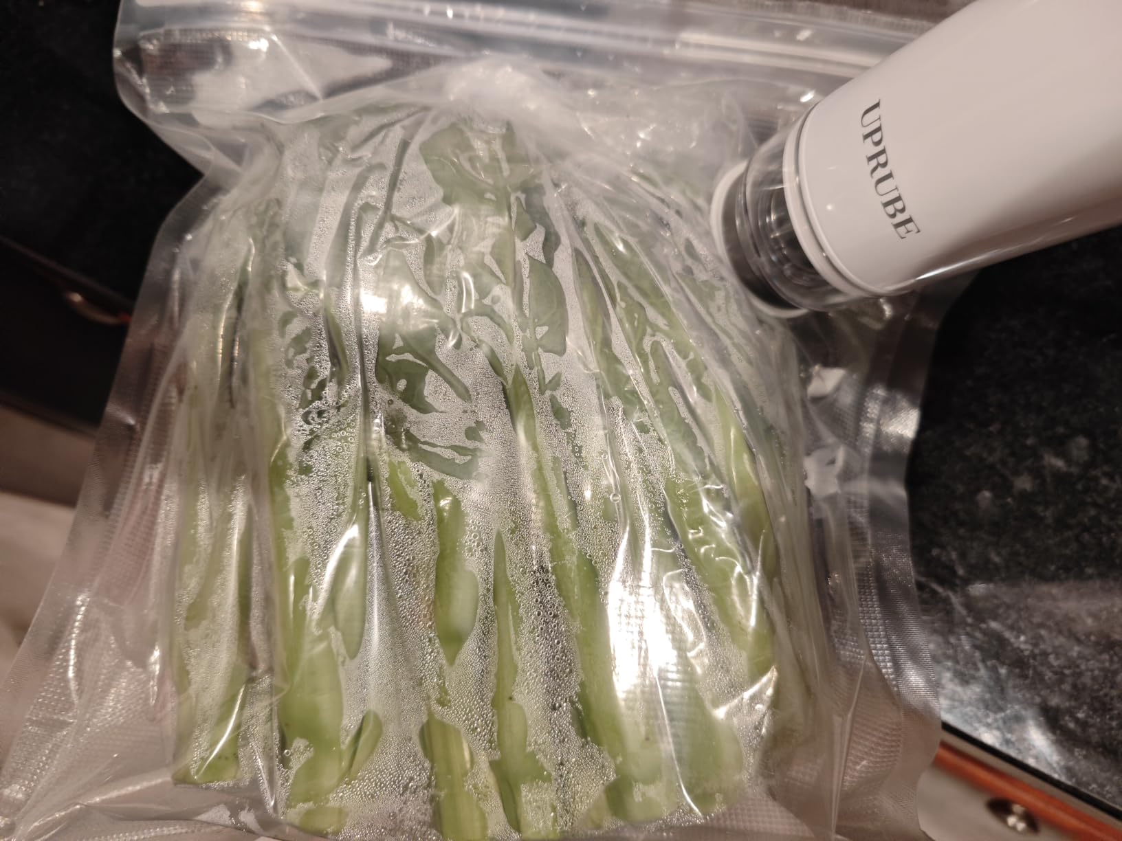 Compact Vacuum Sealer for Food, Drainage Tube, Wet Food, 30 Bags customer photo 1