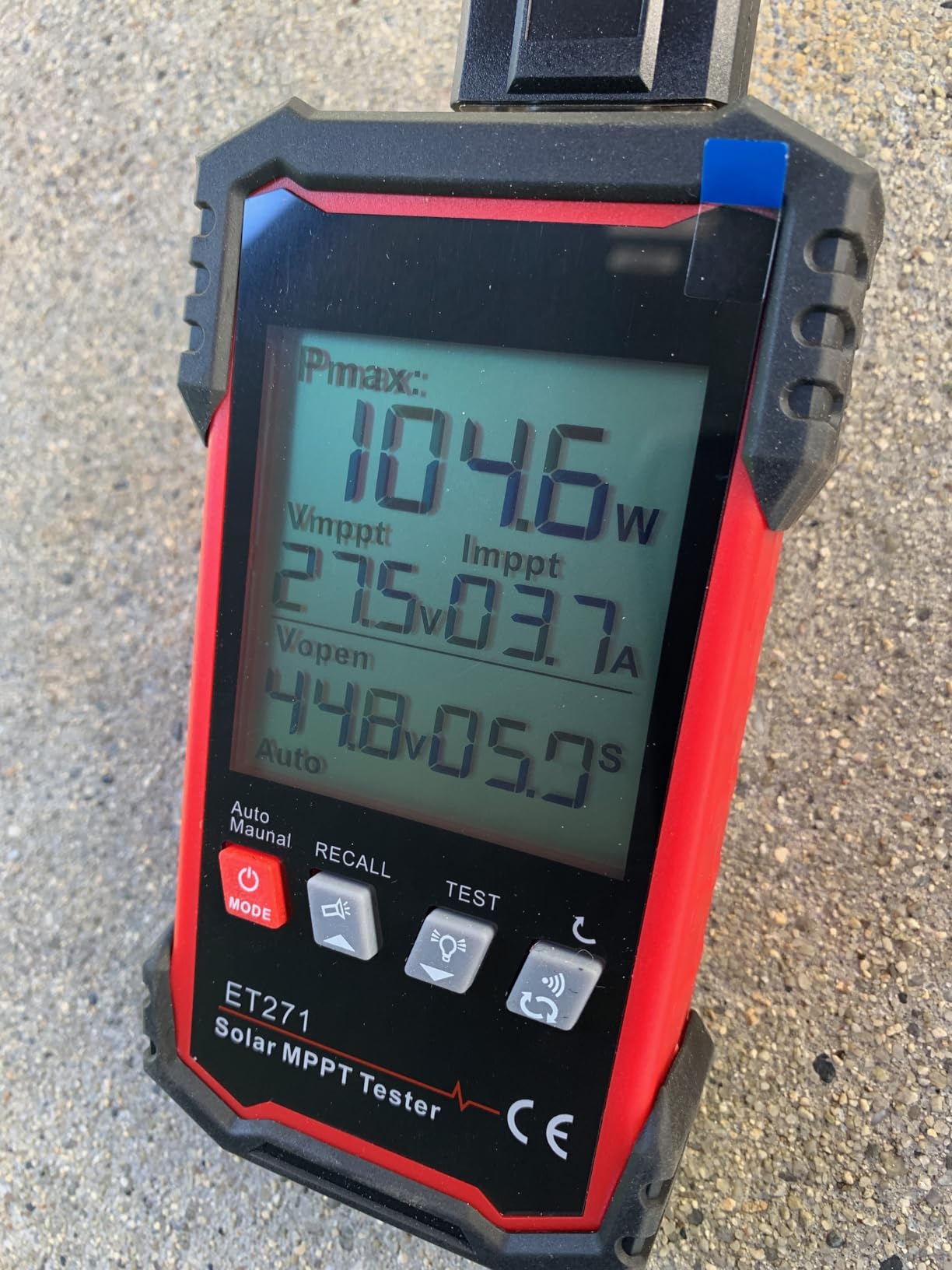 XUNTOP 2000W Solar Panel Tester with Overcurrent Overvoltage Reverse Polarity Protect 90V 40A Photovoltaic Multimeter for Pmax Vmp Amp Voc Lsc MPPT Meter with Auto Data Hold for Solar PV Testing customer photo 1