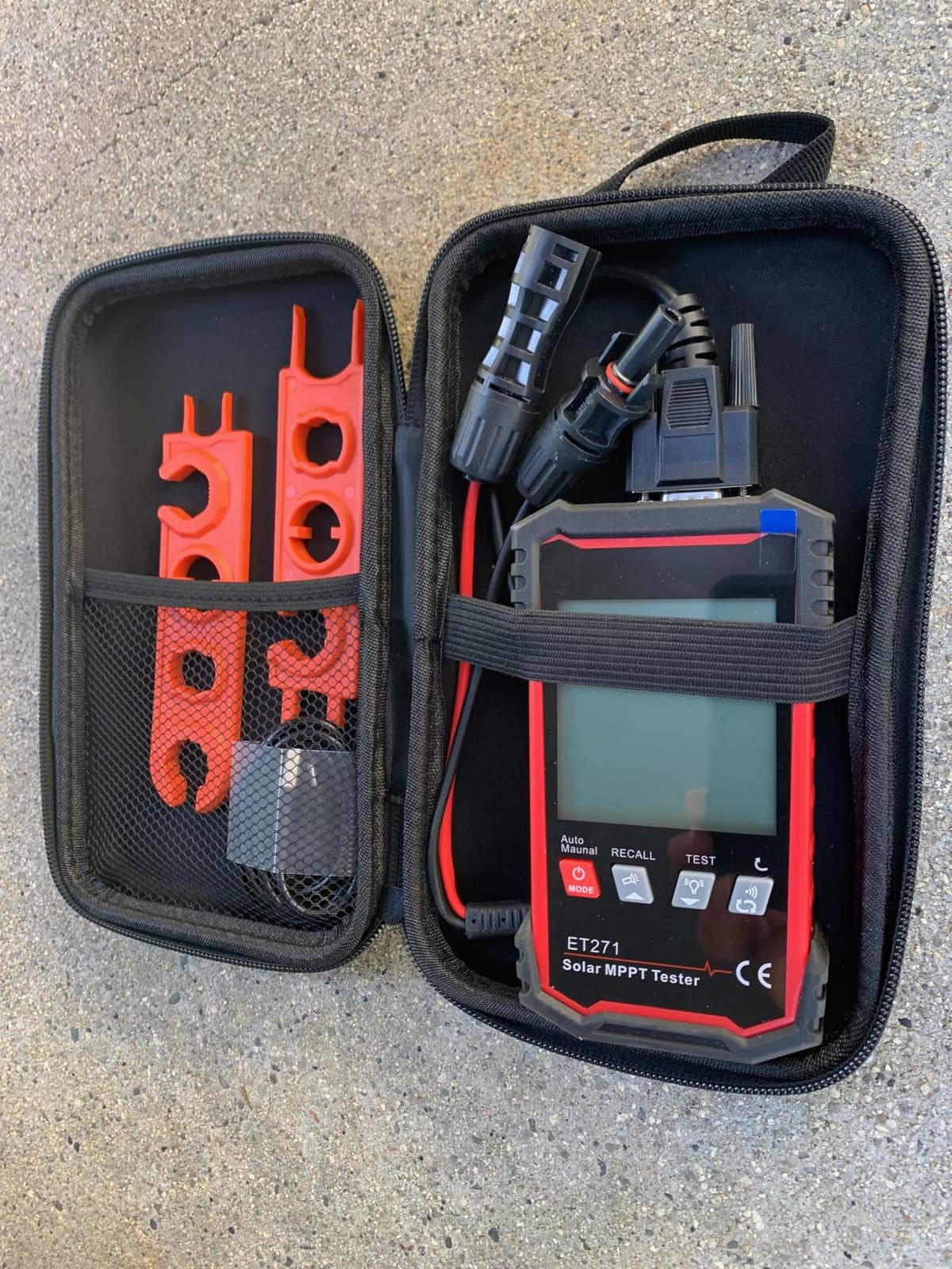 XUNTOP 2000W Solar Panel Tester with Overcurrent Overvoltage Reverse Polarity Protect 90V 40A Photovoltaic Multimeter for Pmax Vmp Amp Voc Lsc MPPT Meter with Auto Data Hold for Solar PV Testing customer photo 2