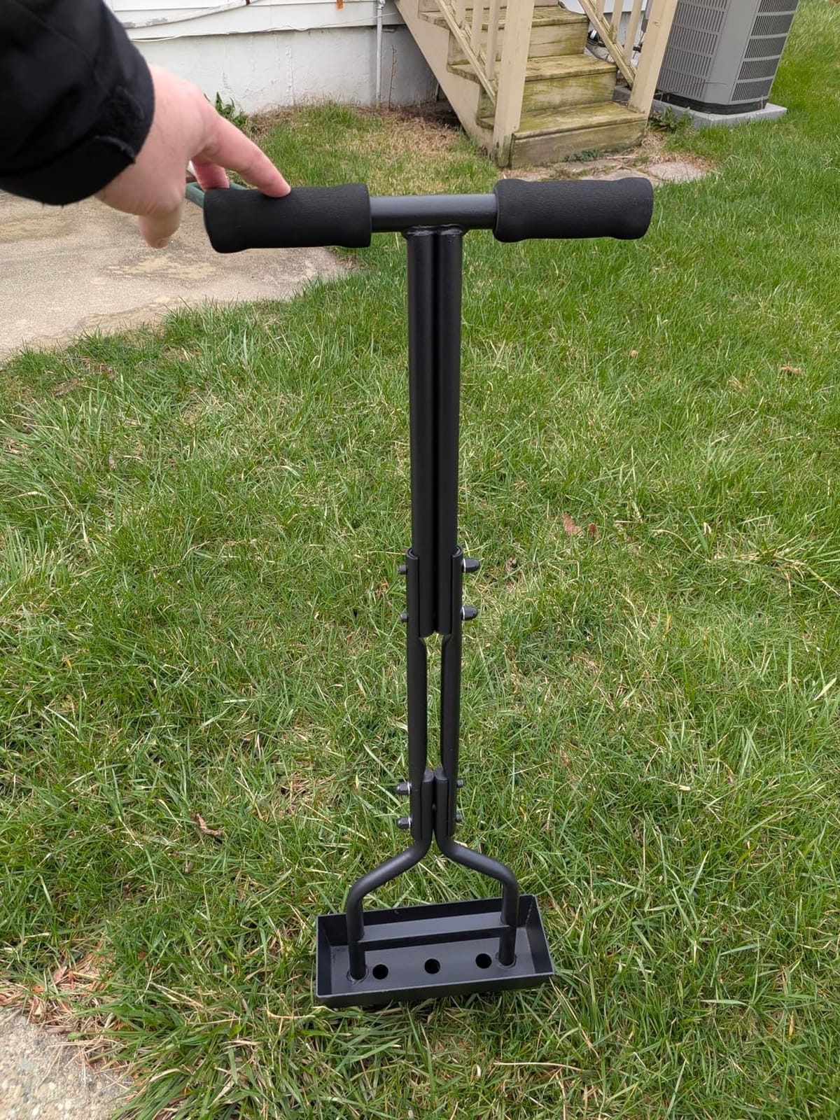 vanpein Lawn Aerator Garden Tool with Soil Core Tray, 38” Manual Grass Plug Aerators, Coring Aeration Tools for Gardening, Soil Compaction, Lawn Yard Care customer photo 1