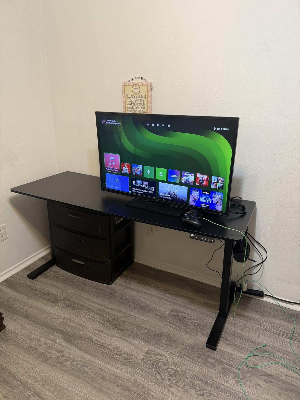 SANODESK Dual Motor 79''x 32'' Large Height Adjustable Standing Desk customer photo 2