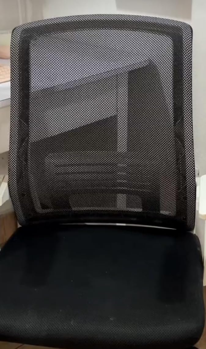 COMHOMA Office Chair with Flip-up Armrests Ergonomic Computer Desk Chair with Adaptive Lumbar Support & Breathable Mesh, Black customer photo 2