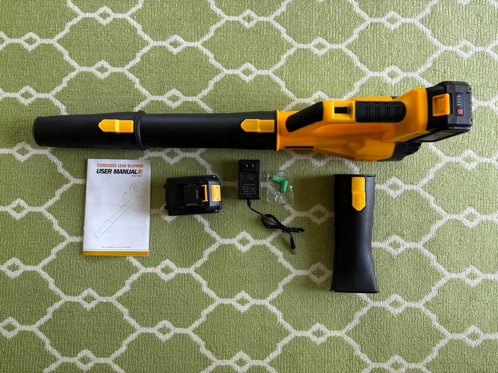 Electric Leaf Blower Cordless with Battery and Charger for Lawn Care Small customer photo 2