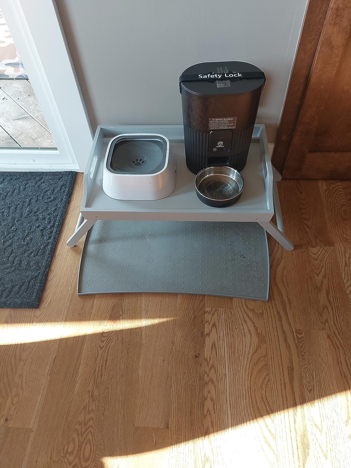 PAPIFEED Automatic Cat Feeder with Camera, WiFi Auto Cat Feeder with App, 3L Slow-Feed Cat Food Dispenser for Dry Food, Dual Power Supply Timed Pet Feeder, 10 Meals/Day, 6 Portions/Meal customer photo 1