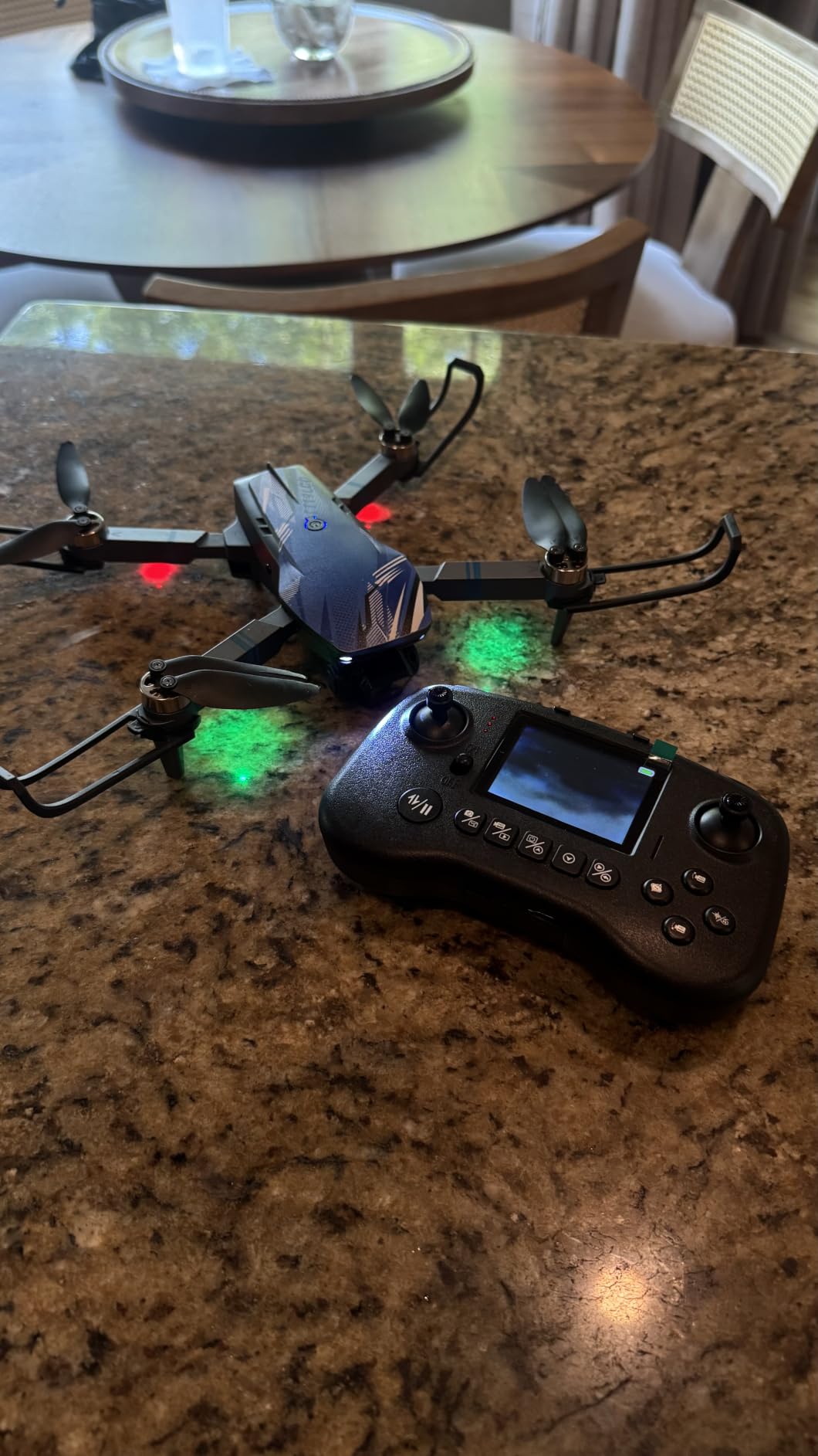 Drone with Camera for Adults LCD Screen on Controller, Foldable RC Mini FPV Drones for Beginner, Quadcopter with Brushless Motor Obstacle Avoidance, Support 32G SD Card Under 250 Grams customer photo 1