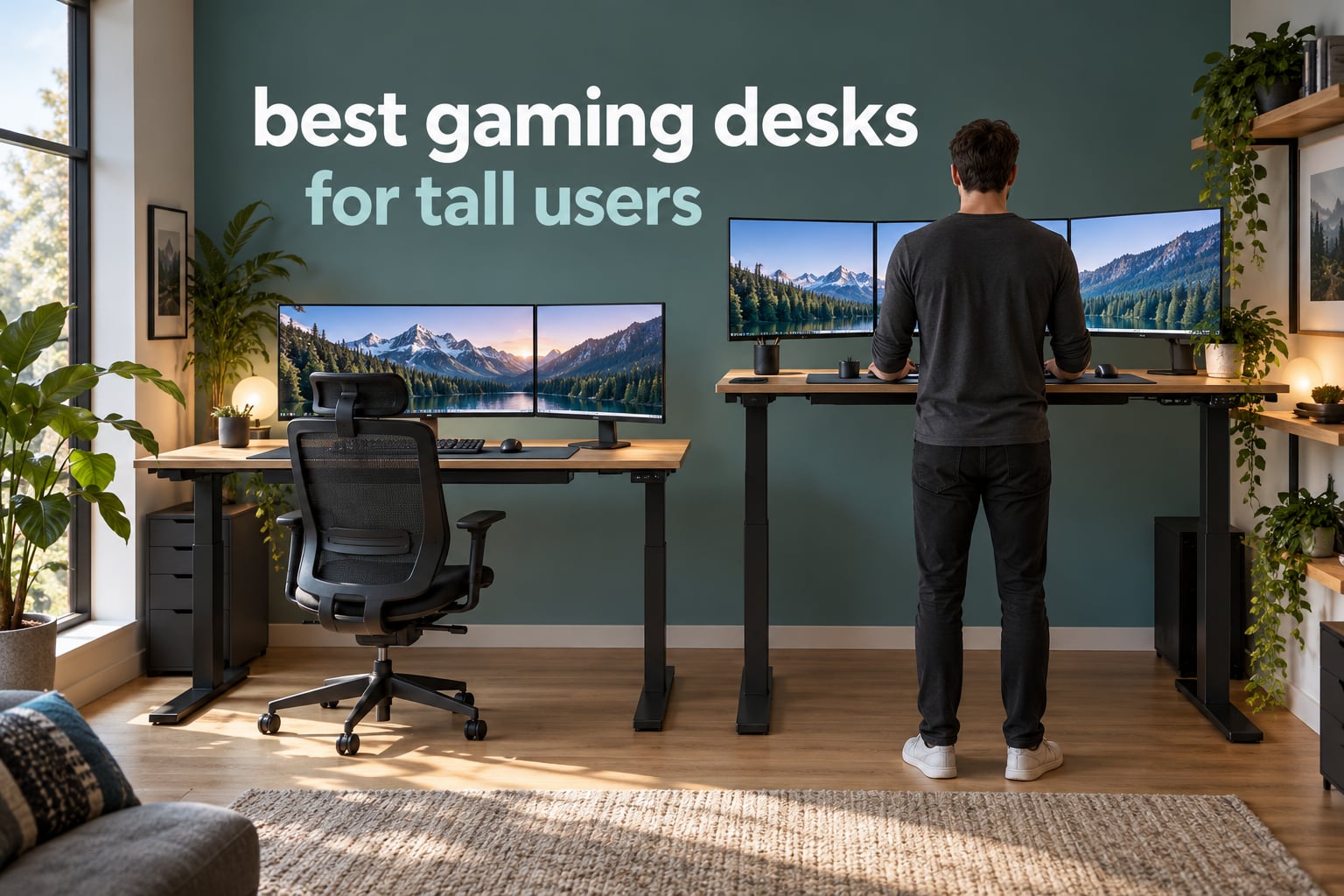 best gaming desks for tall users