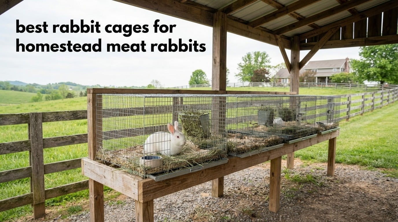 best rabbit cages for homestead meat rabbits