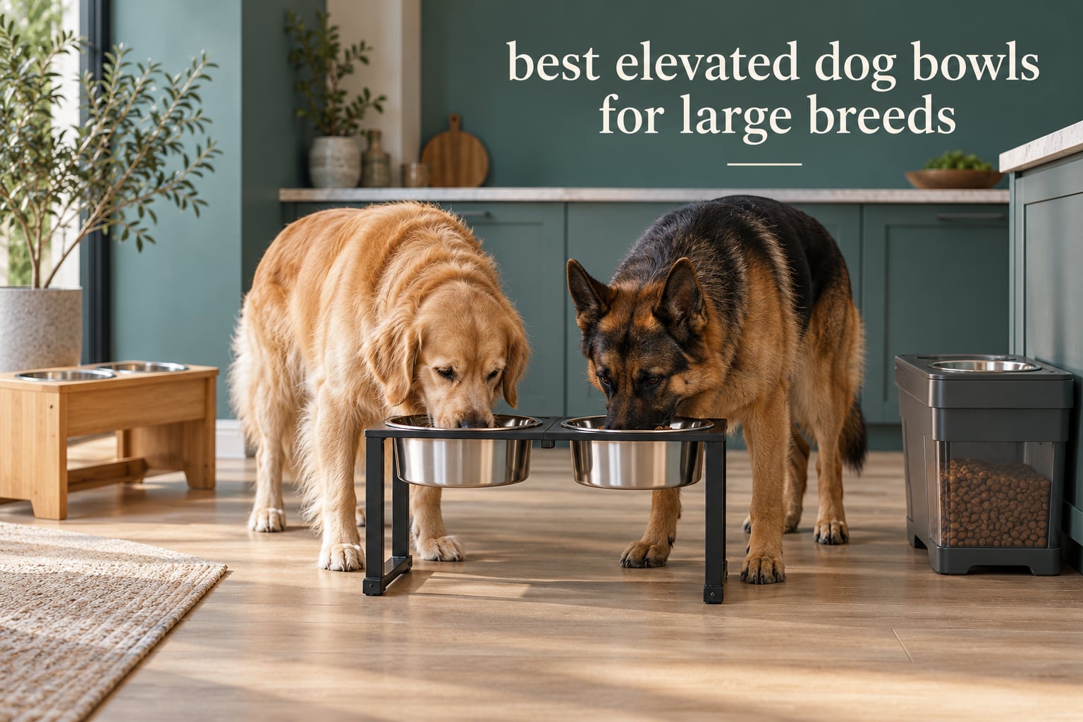 best elevated dog bowls for large breeds