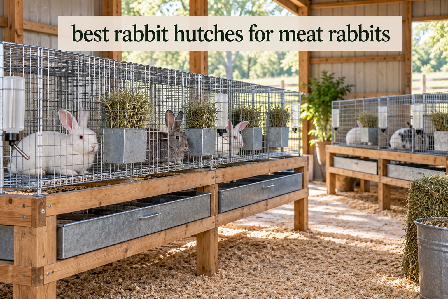best rabbit hutches for meat rabbits