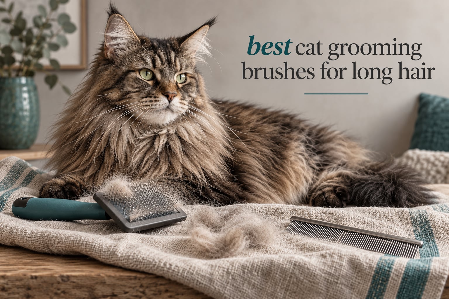 best cat grooming brushes for long hair