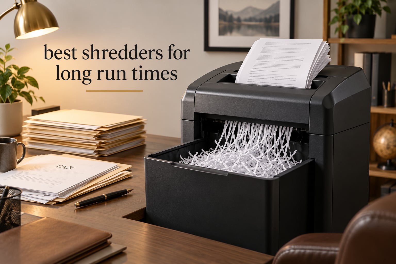 best shredders for long run times