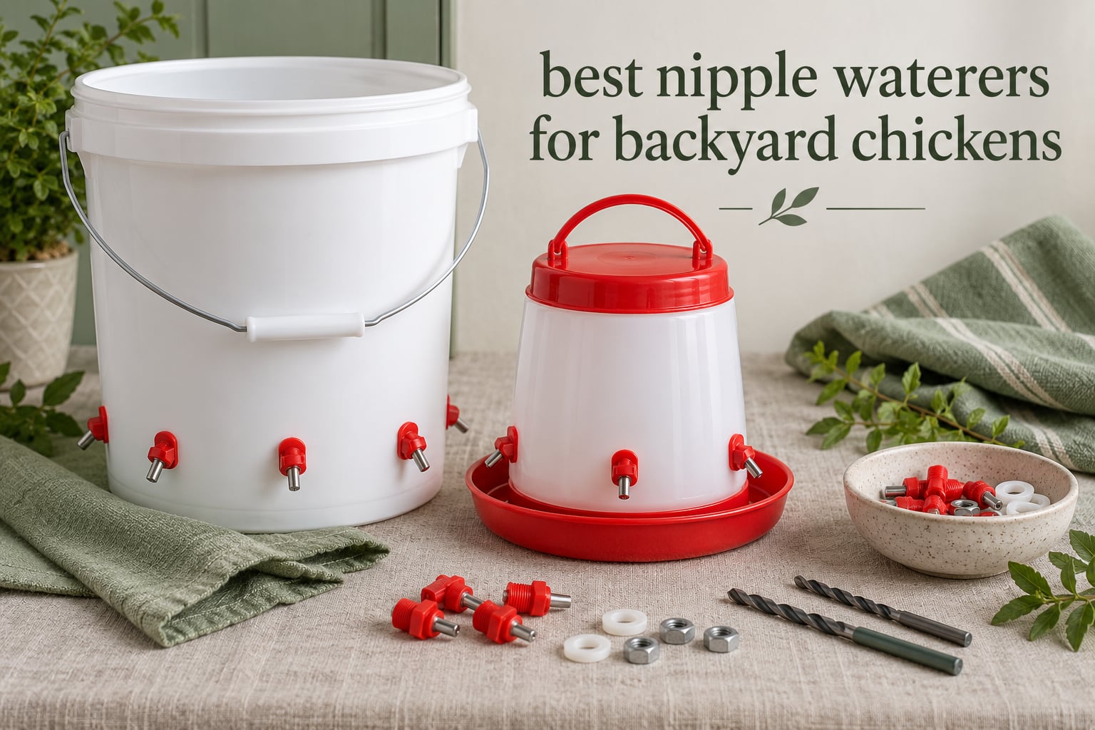 best nipple waterers for backyard chickens