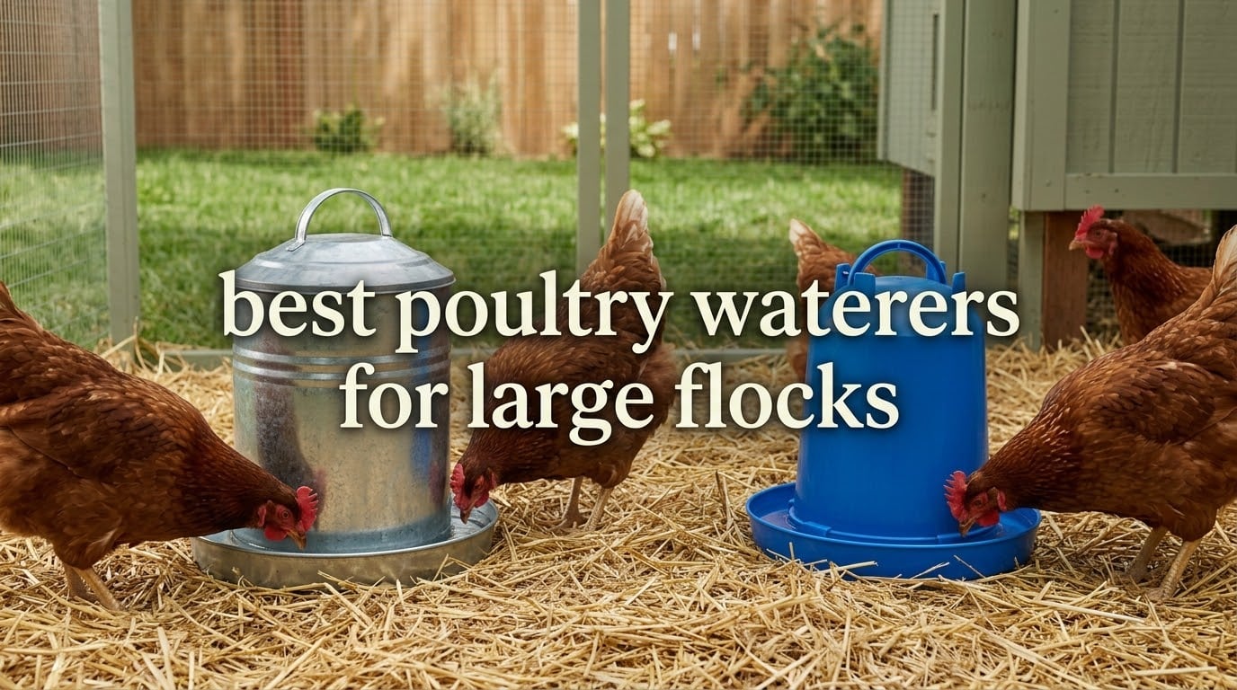 best poultry waterers for large flocks