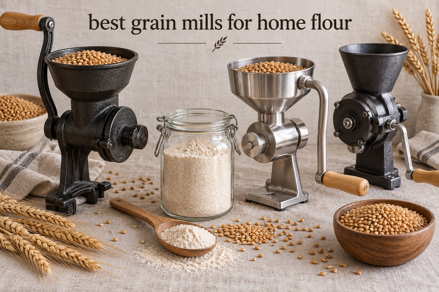 best grain mills for home flour