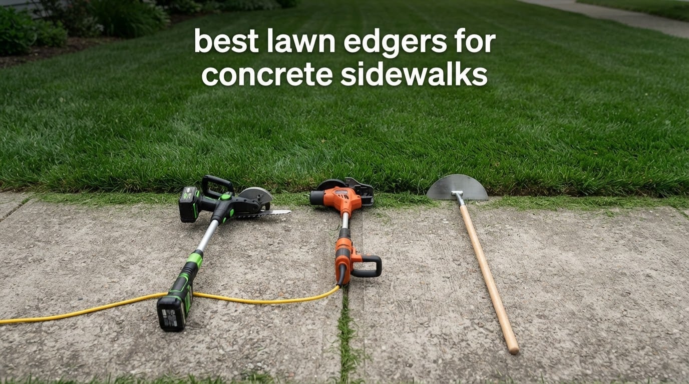 best lawn edgers for concrete sidewalks