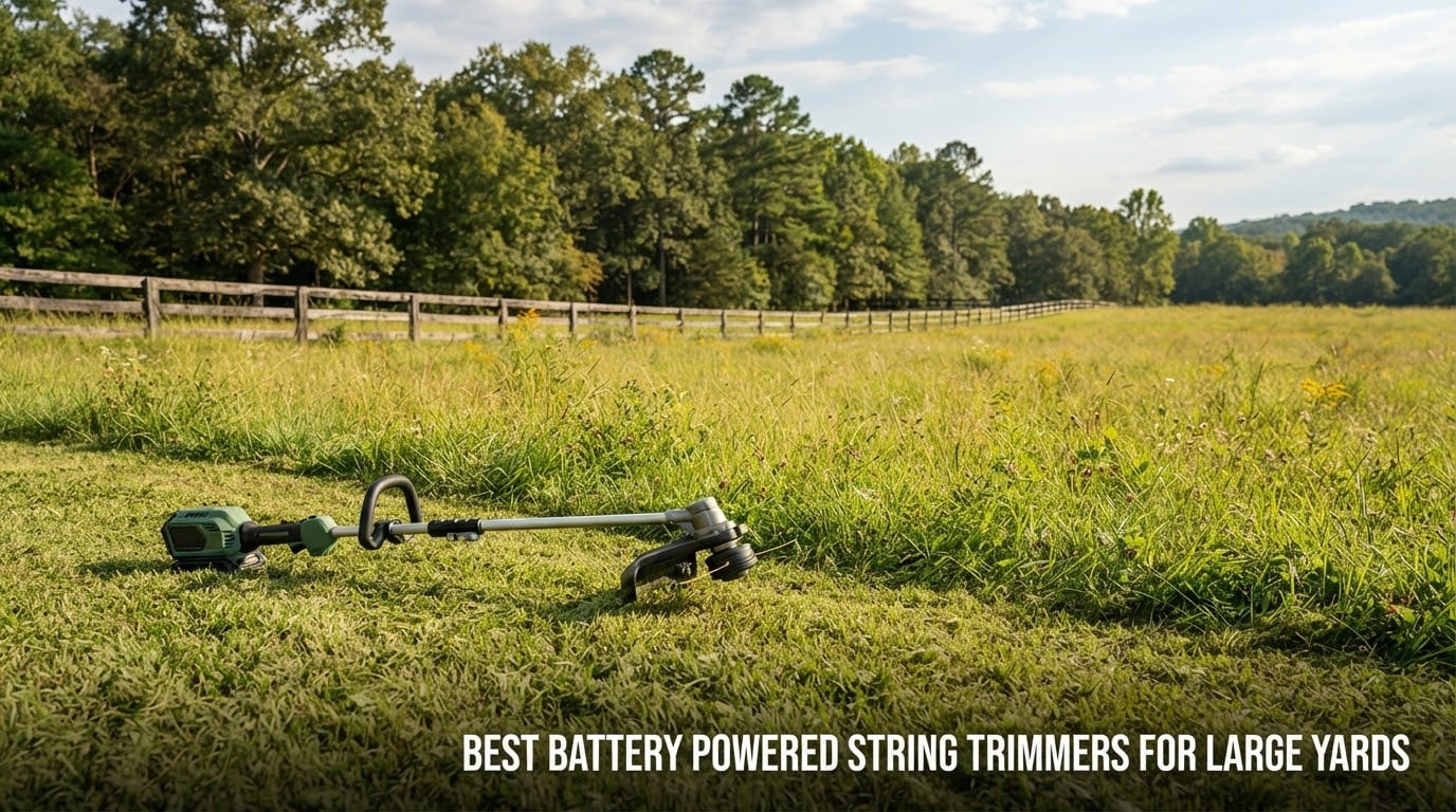 best battery powered string trimmers for large yards