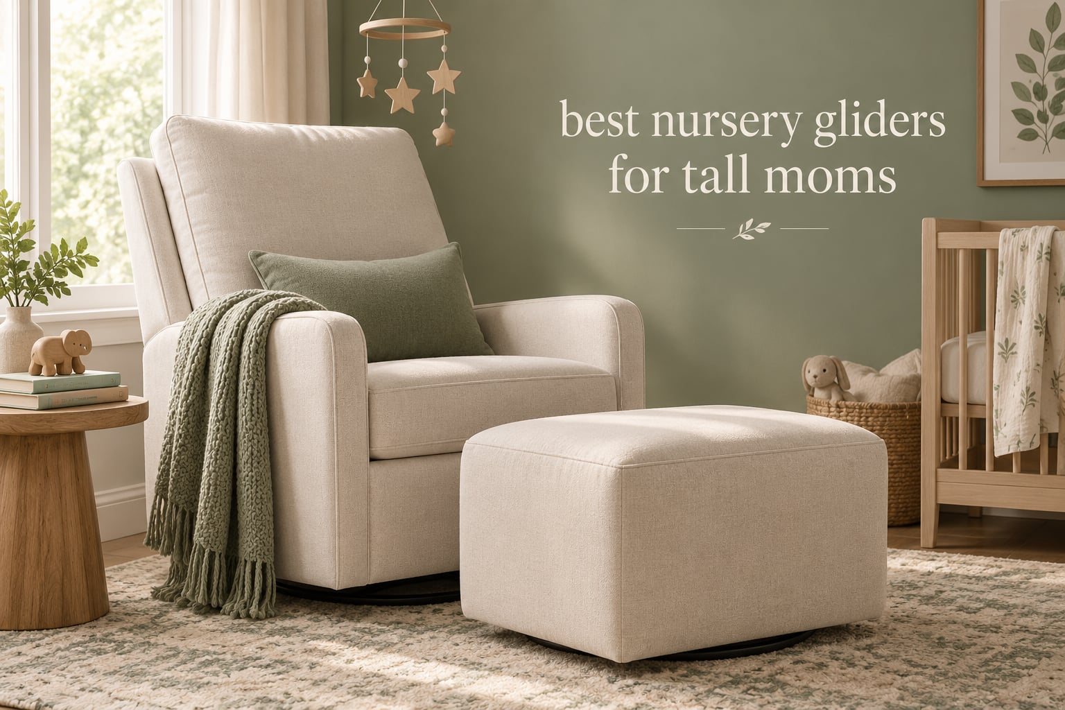 best nursery gliders for tall moms