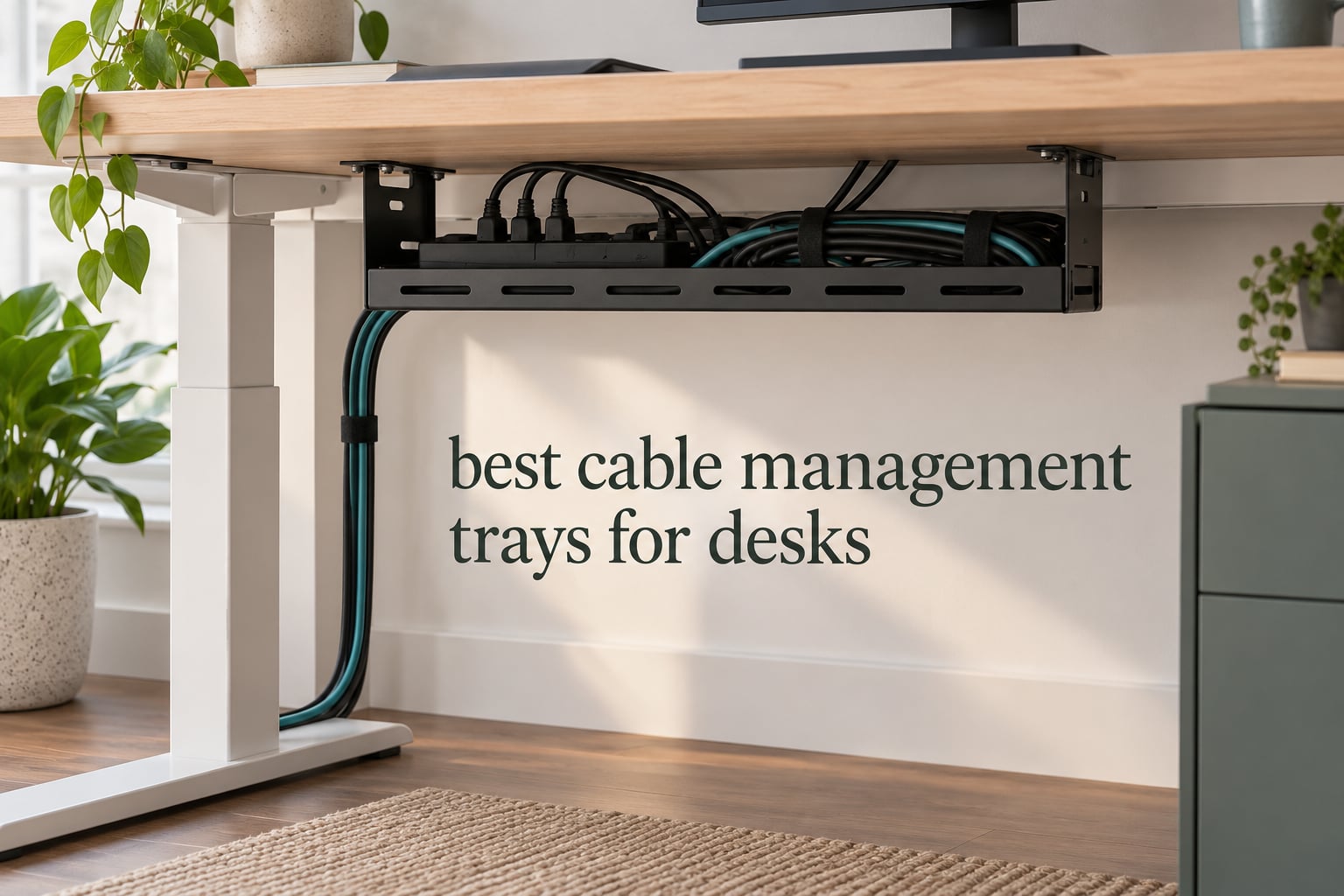 best cable management trays for desks