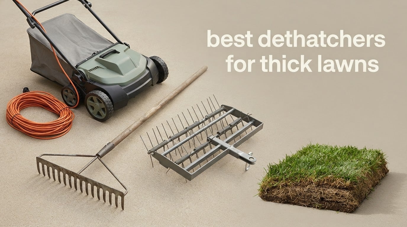 best dethatchers for thick lawns