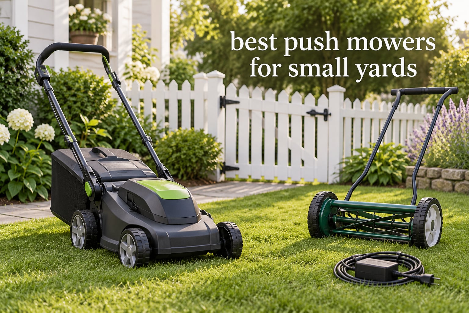 best push mowers for small yards