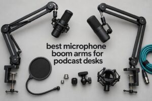 best microphone boom arms for podcast desks