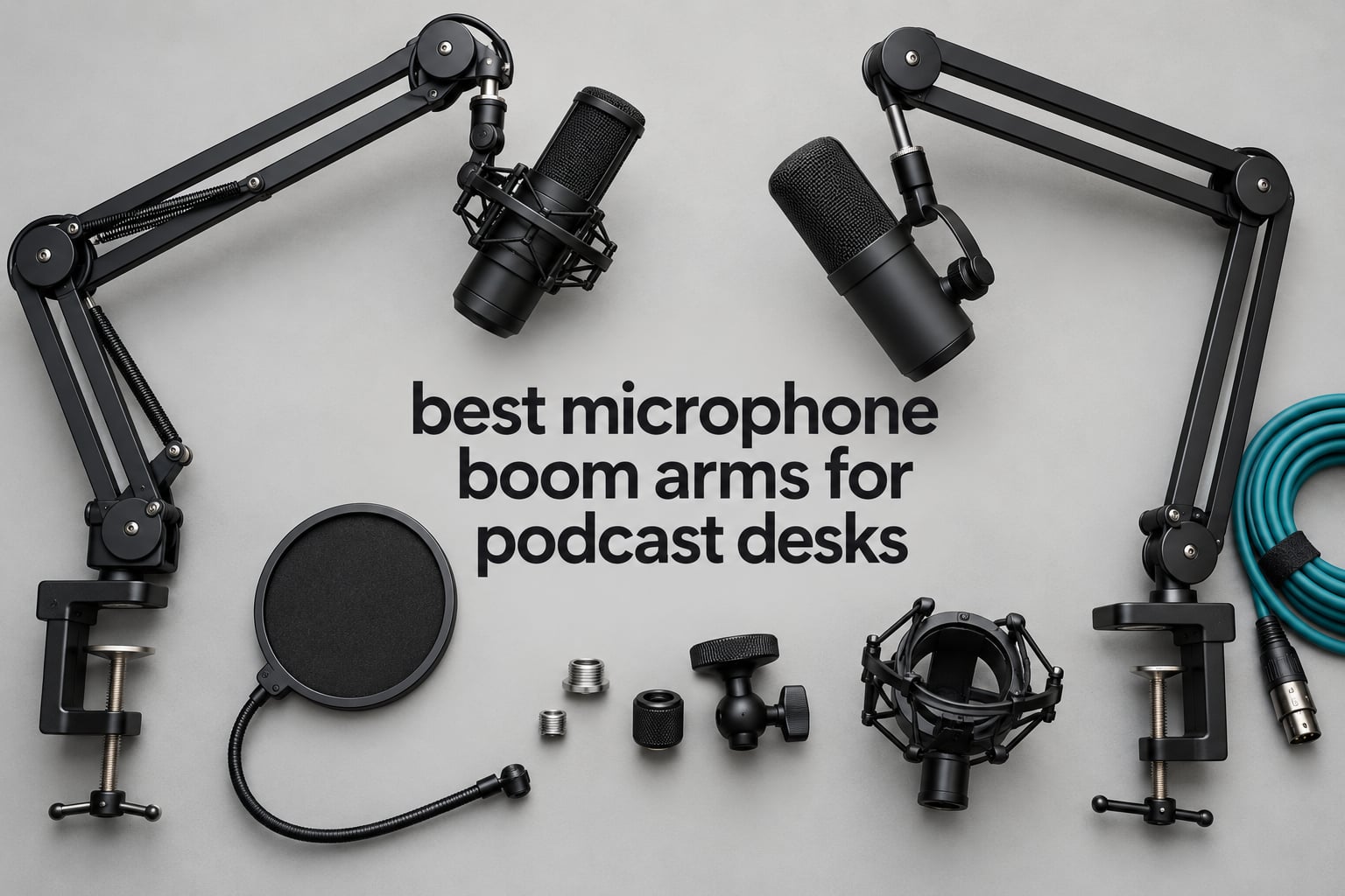 best microphone boom arms for podcast desks