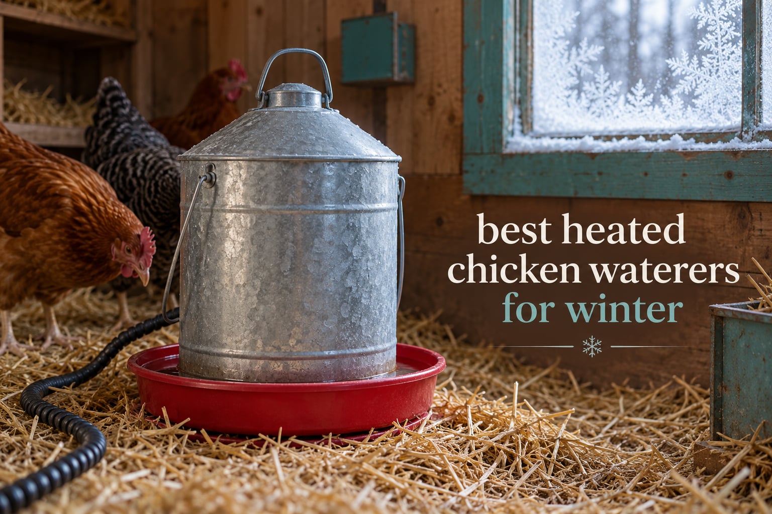 best heated chicken waterers for winter
