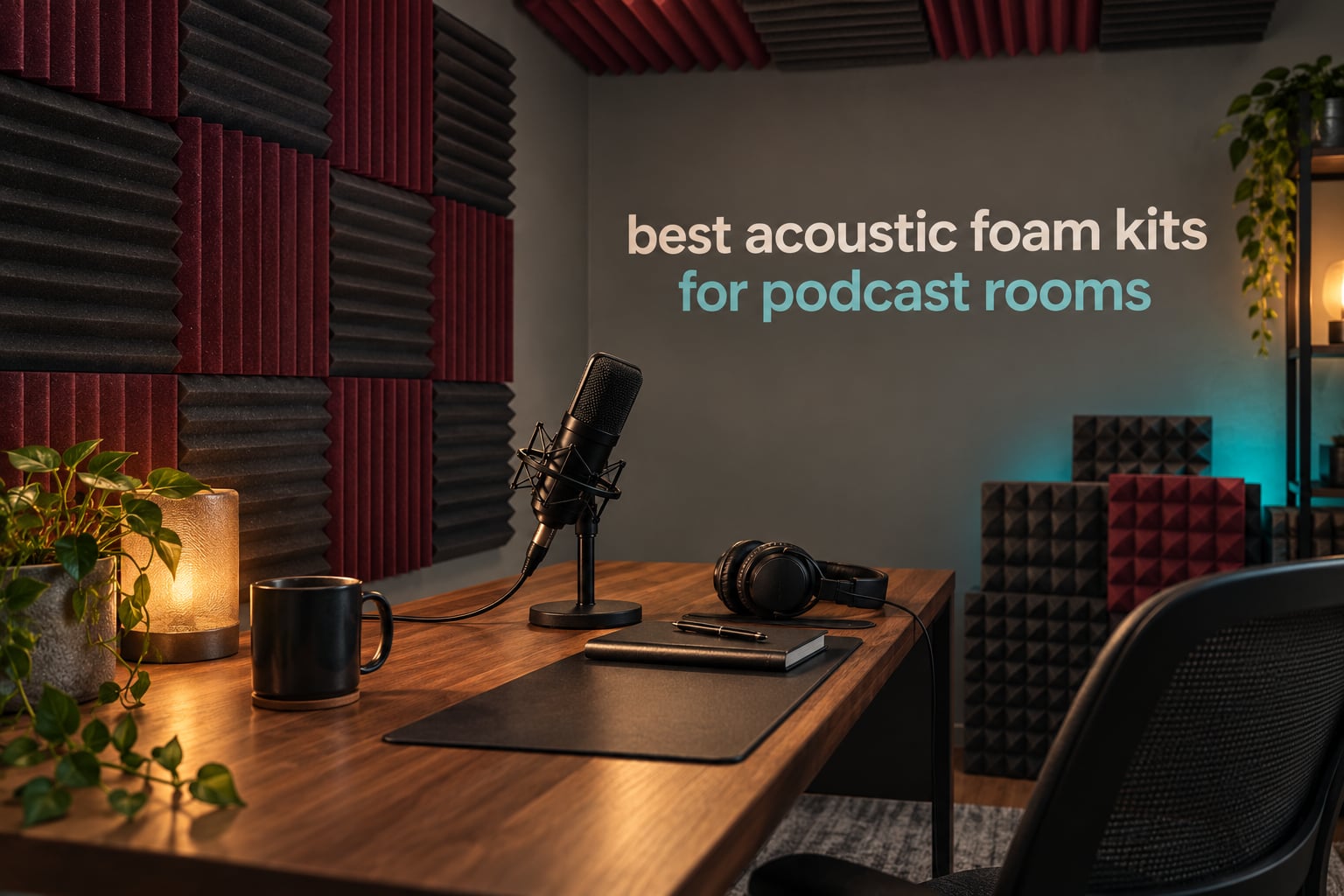 best acoustic foam kits for podcast rooms