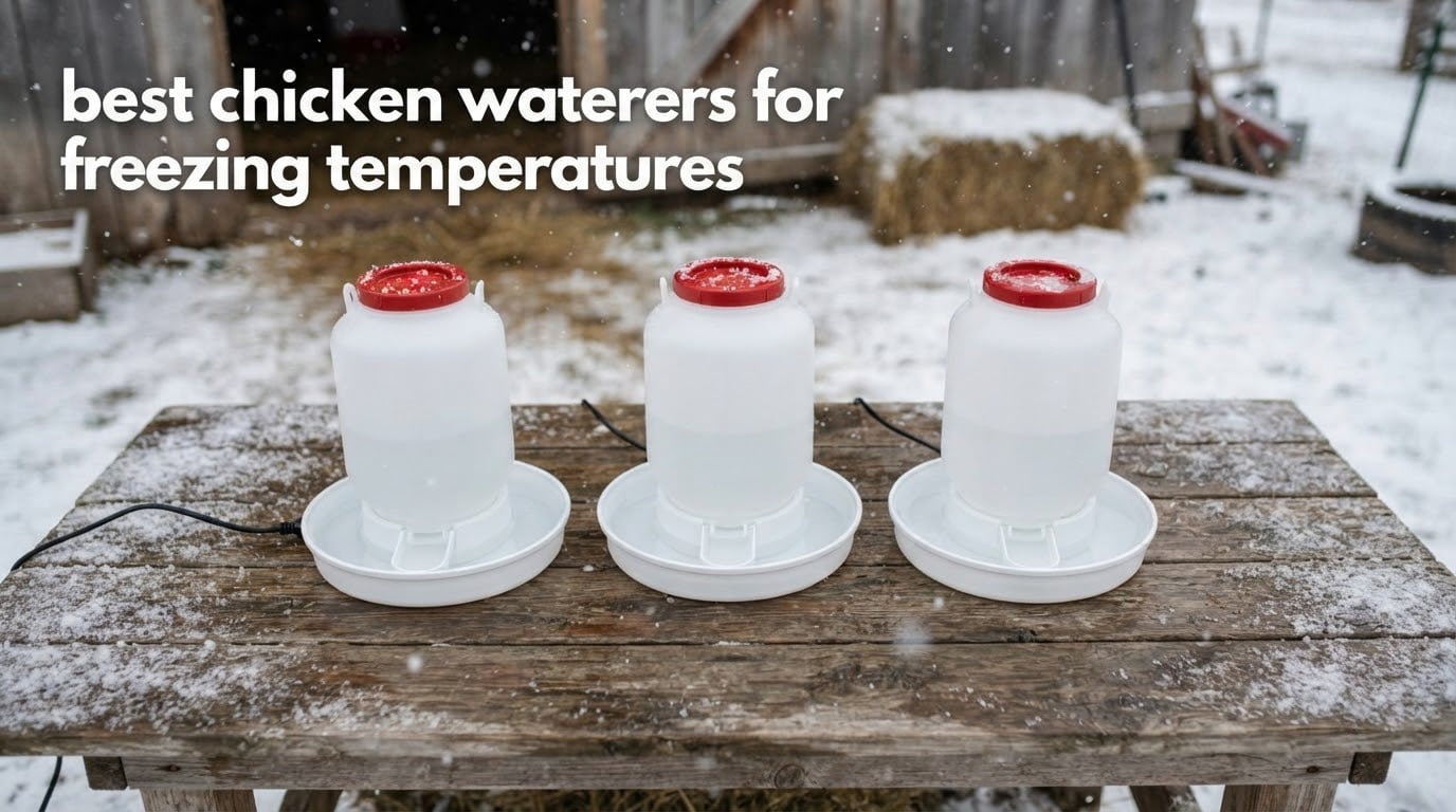 best chicken waterers for freezing temperatures