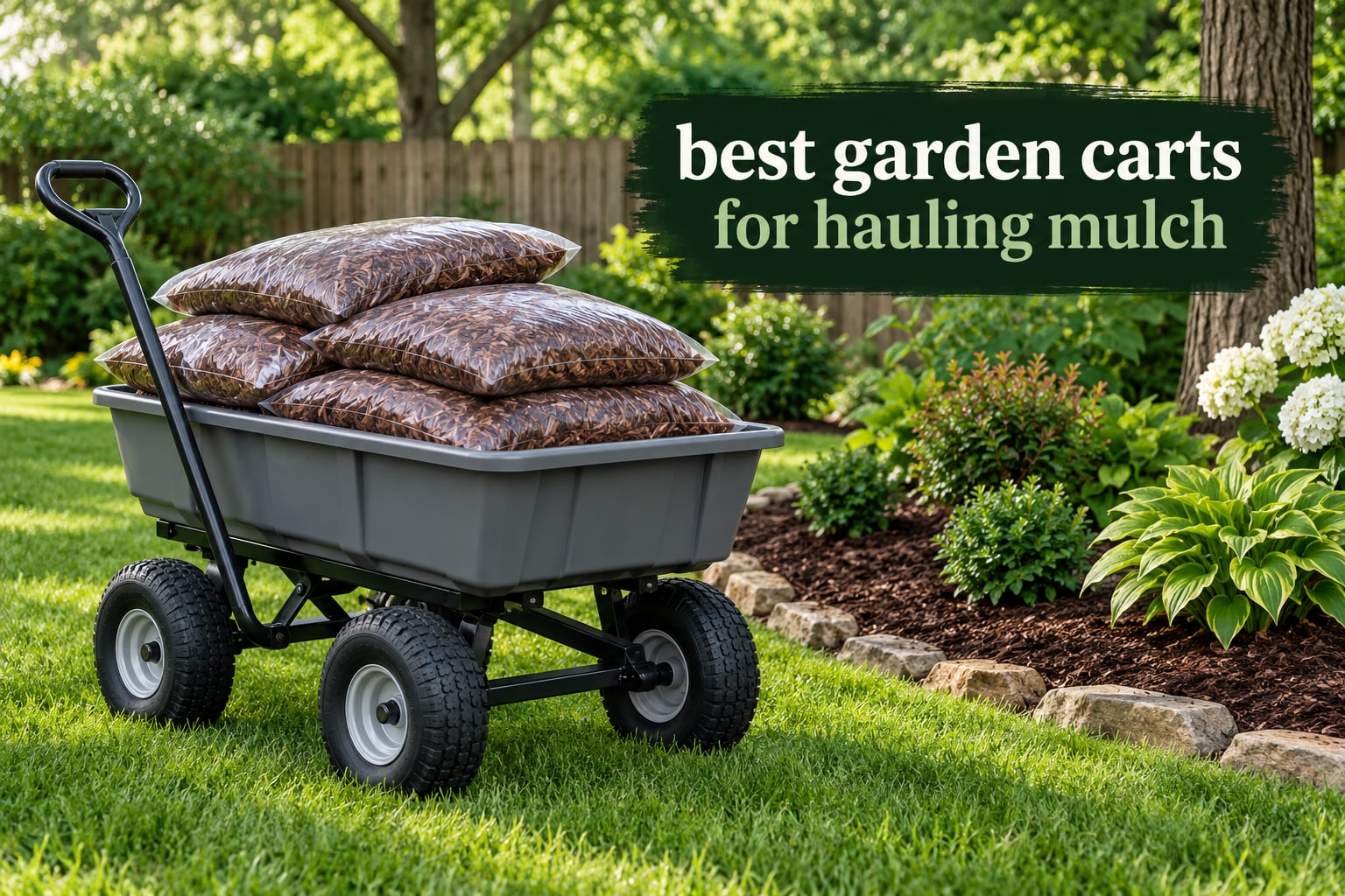 best garden carts for hauling mulch