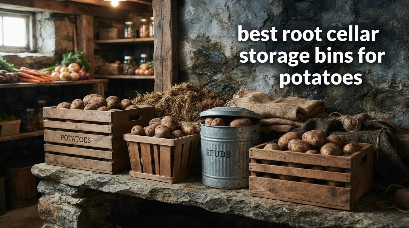 best root cellar storage bins for potatoes