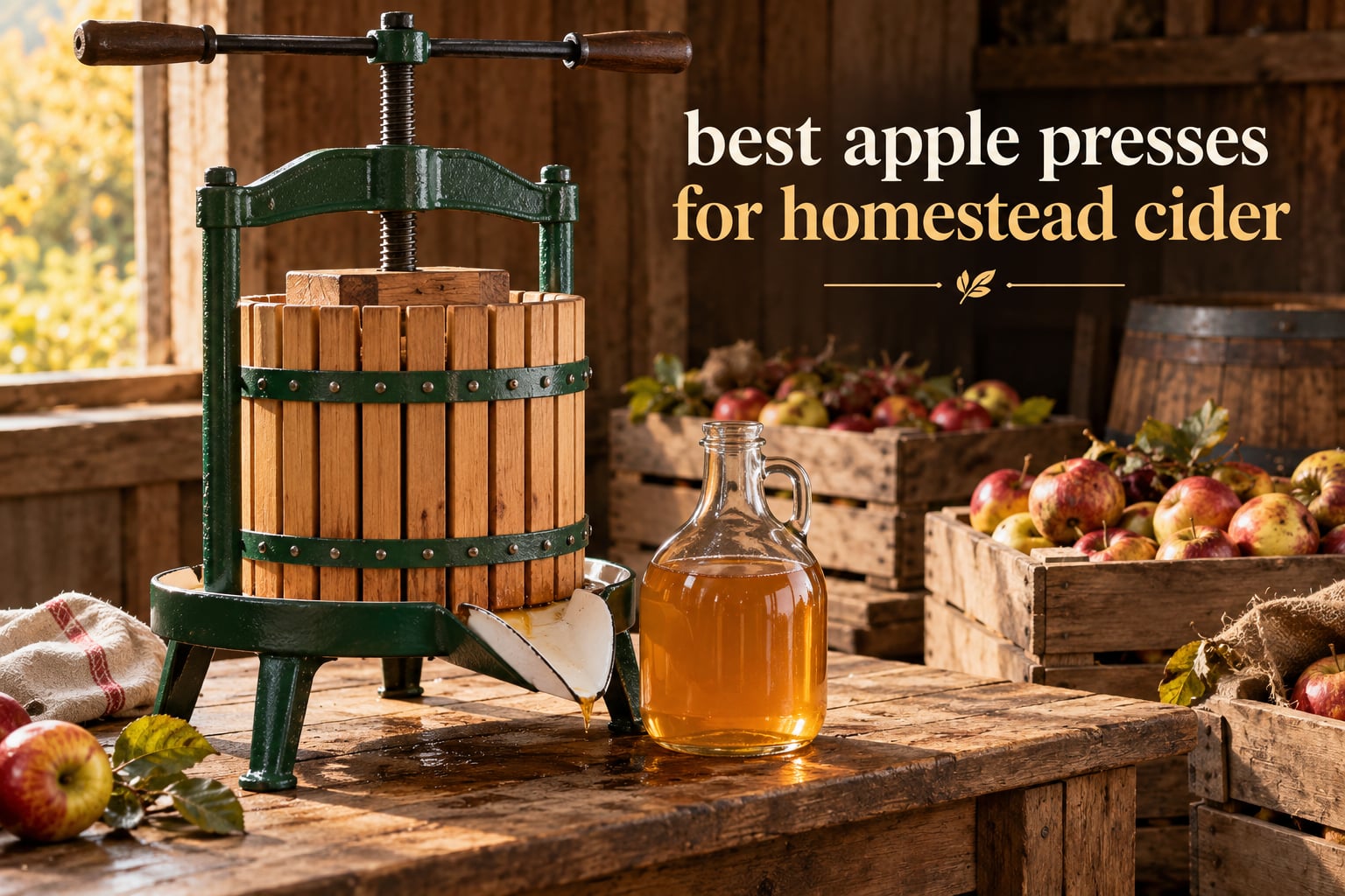 best apple presses for homestead cider