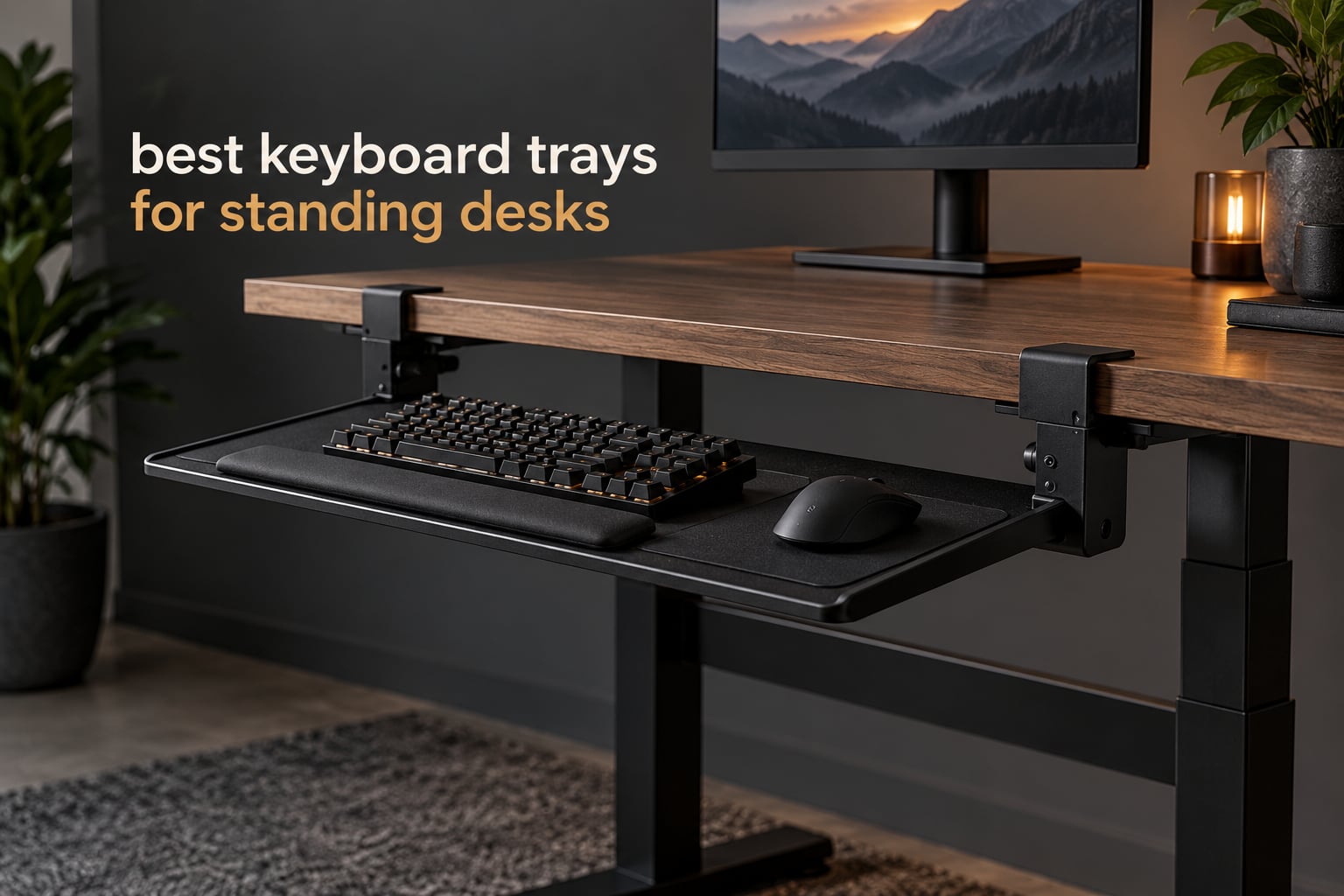 best keyboard trays for standing desks