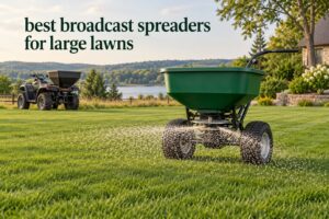best broadcast spreaders for large lawns